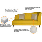 Recamier Heitor 160cm Com Almofada Lado Esquerdo Sintético -