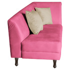 Recamier Heitor 185cm Com Almofada Lado Esquerdo Sintético -