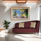 Recamier Heitor 185cm Com Almofada Lado Esquerdo Sintético -