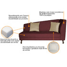 Recamier Heitor 185cm Com Almofada Lado Esquerdo Sintético -