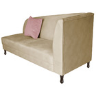 Recamier Heitor 185cm Com Almofada Lado Esquerdo Sintético -