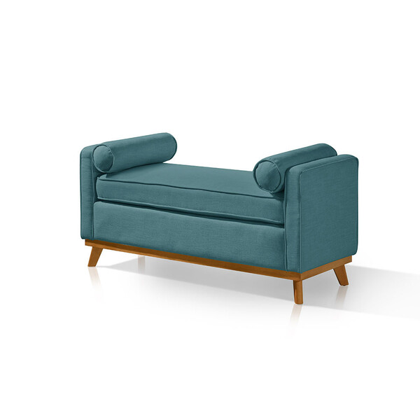 Recamier Italia 1,5 M Com Base De Madeira Linho - Sofatec