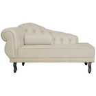 Recamier Larissa Lado Direito 1 20 Cm Veludo Bege - Montanari