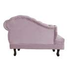 Recamier Larissa Lado Esquerdo 1 20 Cm Veludo Rosê  - Montana