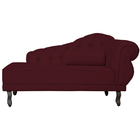 Recamier Larissa Lado Esquerdo 1 50 Cm Veludo Bordô - Montana