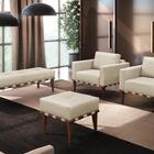 Recamier London Luxo Madeira Maciça