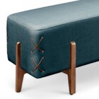 Recamier Luxo Madeira Maciça Eros Azul