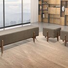 Recamier Luxo Madeira Maciça Eros Cappuccino