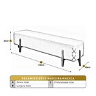 Recamier Luxo Madeira Maciça Eros Caramelo