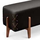 Recamier Luxo Madeira Maciça Eros Preto