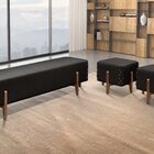 Recamier Luxo Madeira Maciça Eros Preto