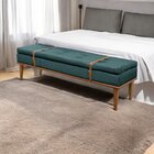 Recamier Luxo Madeira Maciça Londres Azul