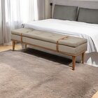 Recamier Luxo Madeira Maciça Londres Bege