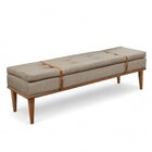 Recamier Luxo Madeira Maciça Londres Bege