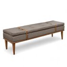 Recamier Luxo Madeira Maciça Londres Cappuccino