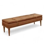 Recamier Luxo Madeira Maciça Londres Caramelo