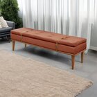 Recamier Luxo Madeira Maciça Londres Terracota