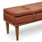 Recamier Luxo Madeira Maciça Londres Terracota