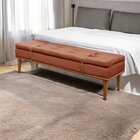 Recamier Luxo Madeira Maciça Londres Terracota