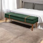 Recamier Luxo Madeira Maciça Londres Verde