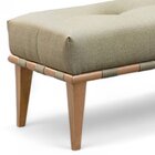 Recamier Luxo Madeira Maciça Valentin Bege