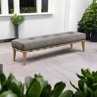 Recamier Luxo Madeira Maciça Valentin Cappuccino