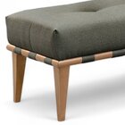 Recamier Luxo Madeira Maciça Valentin Cinza