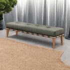 Recamier Luxo Madeira Maciça Valentin Cinza