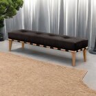 Recamier Luxo Madeira Maciça Valentin Preto