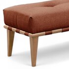 Recamier Luxo Madeira Maciça Valentin Terracota