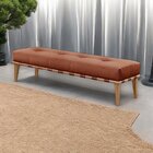 Recamier Luxo Madeira Maciça Valentin Terracota