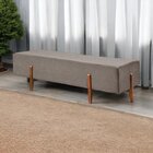 Recamier Luxo Madeira Maciça Zurik Cappuccino