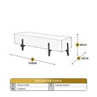 Recamier Luxo Madeira Maciça Zurik Cappuccino