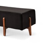 Recamier Luxo Madeira Maciça Zurik Preto