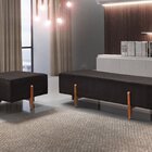 Recamier Luxo Madeira Maciça Zurik Preto