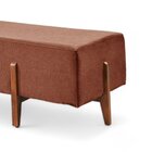 Recamier Luxo Madeira Maciça Zurik Terracota