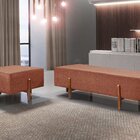 Recamier Luxo Madeira Maciça Zurik Terracota