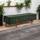 Recamier Luxo Madeira Maciça Zurik Verde