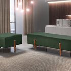 Recamier Luxo Madeira Maciça Zurik Verde