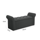 Recamier Miami Suede Cinza - Simbal