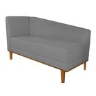 Recamier Monet Composê Corano Preto Com Linho Base De Madeira