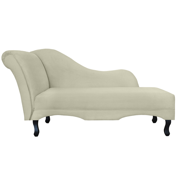 Recamier Namoradeira Divã Lado Direito Olivia Suede Bege - Ds