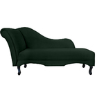 Recamier Namoradeira Divã Lado Direito Olivia Suede Verde - D