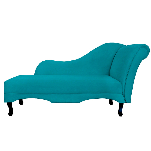 Recamier Namoradeira Divã Lado Esquerdo Olivia Suede Azul Tur