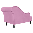 Recamier Namoradeira Divã Lado Esquerdo Olivia Suede Rosa - D