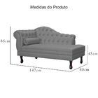 Recamier Namoradeira Divã Larissa Lado Direito Corino Cores -