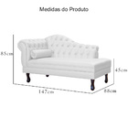 Recamier Namoradeira Divã Larissa Lado Direito Corino Cores -