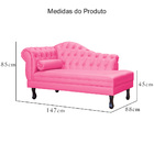 Recamier Namoradeira Divã Larissa Lado Direito Corino Cores -