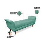 Recamier Olinda Suede 160 Cm Pés Chanfrado Castanhos - D'ross