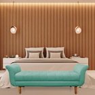 Recamier Olinda Suede 160 Cm Pés Chanfrado Castanhos - D'ross